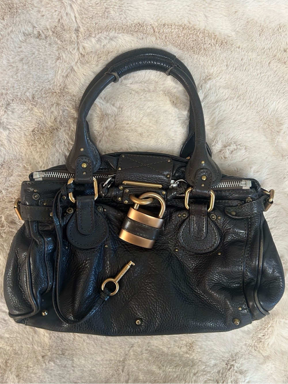 Chloe Paddington Black Leather